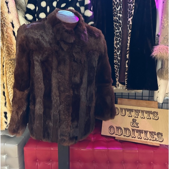 Mademoiselle Vintage Rabbit Fur Coat - Picture 2 of 8